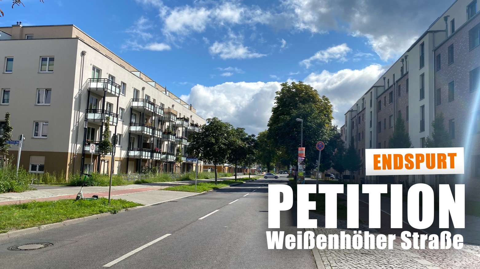 Weißenhöher Straße Petition